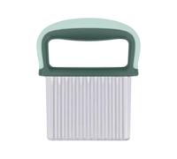 Omquot Lame en Acier Inoxydable Durable pour Trancher Facilement les Oignons pour une Utilisation Quotidienne en Cuisine, Matériau de qualité Alimentaire, 4,3 X 5,3 X,5 Pouces (Vert)