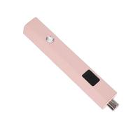Omquot Lampe à Ongles Portative Rechargeable, élégante Lampe à Polymériser les Ongles en Cuir PU avec Aimant pour des Résultats de Nail Art éblouissants (Rose)