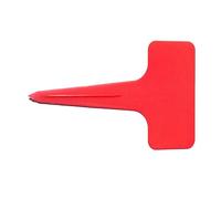 Omquot Lot de 20 étiquettes de Jardin Durables en Forme de T pour une Classification et un Faciles des Plantes pour les Amateurs de Jardinage, Fabriquées en Matériau PP de qualité Supérieure (Rouge)