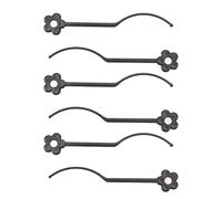 Omquot Lot de 6 Bâtons D'affichage pour Faux Cils, Support en Plastique Durable avec Design Magnétique pour Magasins de Cils et Salons de beauté, Longueur Standard 9 Cm (Noir)