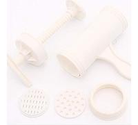 Omquot Machine à Fabriquer des Nouilles, Machine à Pâtes Manuelle à Manivelle, Haute ténacité pour la Maison (blanc)