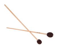 Omquot Maillets de BâTon de Marimba, Fil mélangé Durable pour un Ton Délicat, adapté aux Musiciens, Manche en Hêtre (Café)