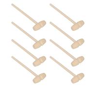 Omquot Marteau en Bois, Jouets pour Enfants, Maillet de Crabe Durable pour Briser Le Cœur en Chocolat, 30 Pièces pour la Fête des Enfants