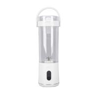 Omquot Mélangeur Portable LCD Rechargeable Voyage Mini Presse-agrumes Tasse Puissant Jus Rapide pour Salle de Sport Bureau à Domicile Blanc
