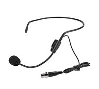 Omquot Micro Tête Amplificatrice Mini XLR 3 Broches TA3F pour Sports de Performance, Port Confortable, Micro Directionnel en Forme de Cœur pour émetteur sans Fil monté sur la Taille, ABS + Métal, 2