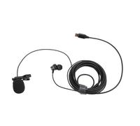 Omquot Microphone Lavalier 9,8 Pieds Type C Micro Antibruit Haute sensibilité pour la Diffusion en Direct Idéal pour Les Musiciens, Les Conférenciers et Les Acteurs