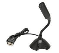 Omquot Microphone USB Professionnel Omnidirectionnel, Suppression du Bruit pour Les Conférences de Bureau, Matériau ABS Noir