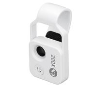 Omquot Microscope de Poche pour Téléphone 200X Ultra Léger avec Lumière LED pour Les Inspections en Laboratoire et en Extérieur en Métal 1 unité (Blanc)