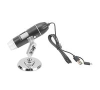 Omquot Microscope Numérique USB HD Portatif avec Lumière LED Réglable pour Diverses Applications