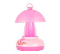 Omquot Mignon Veilleuse Douce Chaude Rose ABS Dessin animé Design Lampe de Bureau pour Jeu Chambre Enfants AA alimenté par Batterie Mini Veilleuse