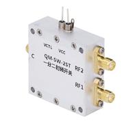 Omquot Module de Commutation RF 0,1 à 6 GHz, Commutateur électronique SPDT RF à Haute Isolation pour Systèmes de Communication, Alliage D'aluminium, 1 unité