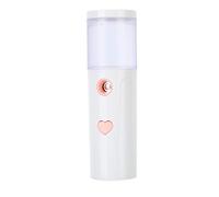Omquot Nano Face Pulvérisateur Fin Rechargeable USB pour Hydratation en Réglage de Maquillage Blanc 30 Ml (Blanc)
