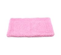 Omquot Nid de Maison de Hamster en Polaire Double Face Douce pour Hérisson, Cochon Hollandais, Tapis de Lit en Polaire Corail pour Animaux de Compagnie, Rose (Rose)