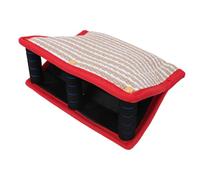 Omquot Oreiller de Morsure de Chien, Jouet D'entraînement en Jute Durable pour Jeu Interactif pour Chiens de Grande Race (Rouge)
