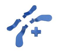 Omquot Palettes de Contrôleur en Acier Inoxydable et Remplacement du D Pad pour Series 2 et Core, Sensation Tactile Confortable pour les Joueurs, 5 Pièces (Bleu)