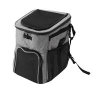 Omquot Panier de Vélo pour Chien, Sac à Dos de Transport Polyvalent et étanche pour Les Aventures en Plein Air, Taille Camouflage 11,42x11,81x14,57 Pouces (Gris)