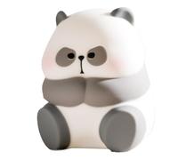 Omquot Pat Light - Jouet Veilleuse en Silicone Souple, Motif Panda de Dessin animé, Anti-Stress, pour Chambre à Coucher (Petit)
