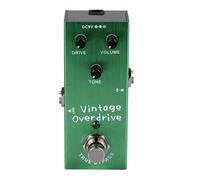 Omquot Pédale D'effet de Guitare Overdrive Vintage à Gain élevé Réglable pour les Performances en Métal (Vert clair)