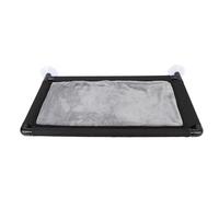 Omquot Perchoir de Fenêtre pour Chat à Ventouse Hamac pour Chat Solide et Durable pour Chats D'intérieur en PVC et Fil d'acier 1 unité