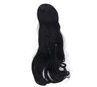 Omquot Perruque Bou pour Poupée, Cheveux épais, Doux, Facile à Gérer, pour Poupées de 8 à 9 Pouces, Cadeau pour Enfants, Journée des Enfants (Noir)