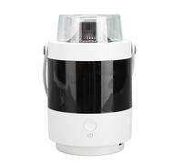 Omquot Petit Haut-Parleur Bluetooth, Affichage de L'heure, Son Clair, Alarme Lumineuse Multicolore, 2000mAh, pour la Maison et Le Camping