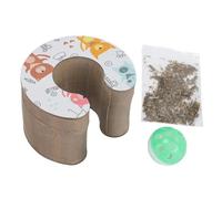 Omquot Planche à Gratter pour Chat, Durable et Pliable, Jouet Cloche pour Jeu Interactif