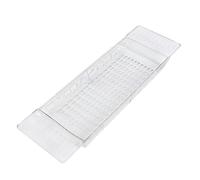 Omquot Plateau de Baignoire Rétractable Multifonctionnel au Design élégant pour un Rangement organisé de la Salle de Bain, PET Haute Transparence, 1 unité (Transparent)