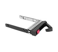 Omquot Plateau de Disque Dur Durable et Stable, Support Adaptateur Universel de 2,5 Pouces pour Serveurs , Métal ABS Argent Noir