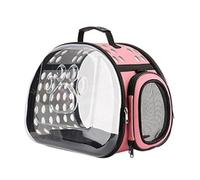 Omquot Porte-Chat Transparent Portable pour Petits Animaux de Compagnie, Sac à Main Intérieur Confortable pour Voyage et Aventure