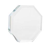 Omquot Porte-colle à Cils en Verre, Tampon de Greffage Efficace pour Salon de beauté, 2.4x0.5 Pouces, Transparent
