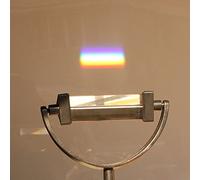Omquot Prisme Triangulaire en Verre Optique pour Une Séparation Précise de la Lumière avec Support pour Enseigner Le de la Physique - Idéal pour Les Salles de e Sciences