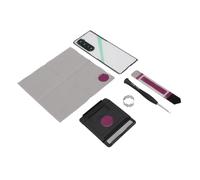 Omquot Remplacement Professionnel de la Vitre Arrière du Z Fold 3 - Boîte à Outils Complète pour Le Couvercle du Panneau Arrière du Téléphone fissuré
