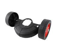 Omquot Roue de Support de Taille-Bordures Réglable en Hauteur, en Plastique Léger pour Le Désherbage du Jardin et L'entretien du Paysage, Paquet de 2