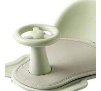 Omquot Siège de Bain pour bébé, Volant Sûr à Fond Stable pour un Bain Heureux, Matériau en Polypropylène (Vert)