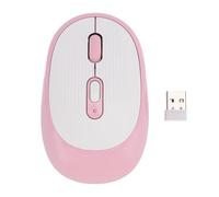 Omquot Souris Optique sans Fil 2.4G, Silencieuse et Portable, avec DPI Réglable, pour et Ordinateur Portable, Conception Compacte (Rose)
