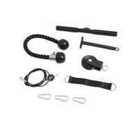 Omquot Système de Poulie de Levage à Monter Soi-même, Machine à Câble Haute Résistance pour L'entraînement Physique à Domicile, équipement pour Biceps, Triceps, épaules et Dos (Noire)