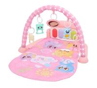 Omquot Tapis de Jeu de Gymnastique pour bébé pour Nouveau-nés, Tapis d'activité Musicale Multifonctionnel avec Coup de Pied et Piano de Jeu, D'éveil Doux, pour Les Nourrissons 73x58x40cm