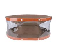 Omquot Tapis de Lit à Gratter pour Chat, Tunnel Interactif D'intérieur, Planche à Gratter pour Chats Potelés, Matériau Sûr pour la santé