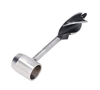 Omquot Tarière à Main Bushcraft de Haute qualité, Perceuse Manuelle Durable pour le Travail du Bois et le Camping, Noire pour les Colons de Survie