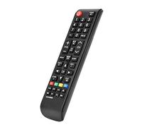 Omquot Télécommande TV Multifonction Intelligente pour AA59-00666A Longue Distance de Transmission Opération Facile pour H32B H40B H46B PN64E533D2F ABS 6,89*1,77*0,67 Pouces Applicable pour Toute la