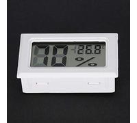 Omquot Thermomètre D'intérieur Hygromètre Numérique LCD pour une Lecture Précise et une Conception Compacte, pour Moniteur de Taille Mini de Serre de Bureau à Domicile (Blanc)