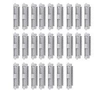 Omquot Tiges de Permanente pour Cheveux, Rouleaux, Clips, Bigoudi pour Utilisation en Salon, Outil de Coiffure bou t Moelleux, 25 Pièces en Matière Plastique