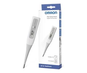 OMRON Flex Temp Smart Thermomètre pour bébé et adultes | Thermomètre précis et rapide en 10 secondes, pointe flexible pour un confort optimal