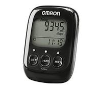 OMRON Walking Style IV Podomètre noir avec capteur 3D précis | Podomètre très précis avec capteur 3D et mode action, compteur de pas pour suivre les calories brûlées
