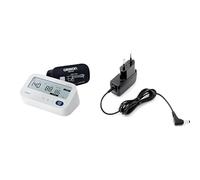OMRON X3 Comfort AFib, Tensiomètre Brassard, Détection Fibrillation Auriculaire, Mémoire 2 Personnes + OMRON Adaptateur Secteur Universel HHP-CM01