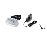 OMRON X4 Connect AFib, Tensiomètre Bras, Connexion Bluetooth, Détecteur AFib, Mémoire 2 Personnes + OMRON Adaptateur Secteur Universel HHP-CM01