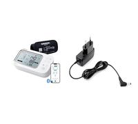 OMRON X7 Smart AFib, Tensiomètre Bras Connecté, Dépistage Fibrillation Auriculaire, Validé Cliniquement + OMRON Adaptateur Secteur Universel HHP-CM01