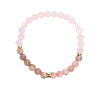 Omsaé Bracelet Chakra du Cœur Perles rondes 6 mm
