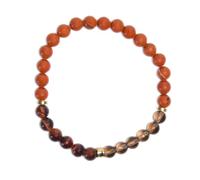 Omsaé Bracelet Chakra Racine Perles rondes 6 mm