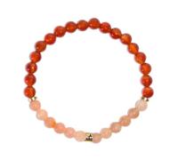 Omsaé Bracelet Chakra Sacré Perles rondes 6 mm